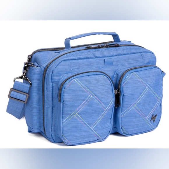 LUG Rider Crossbody Bag - Brushed Marina Icepop - Picture 1 of 4